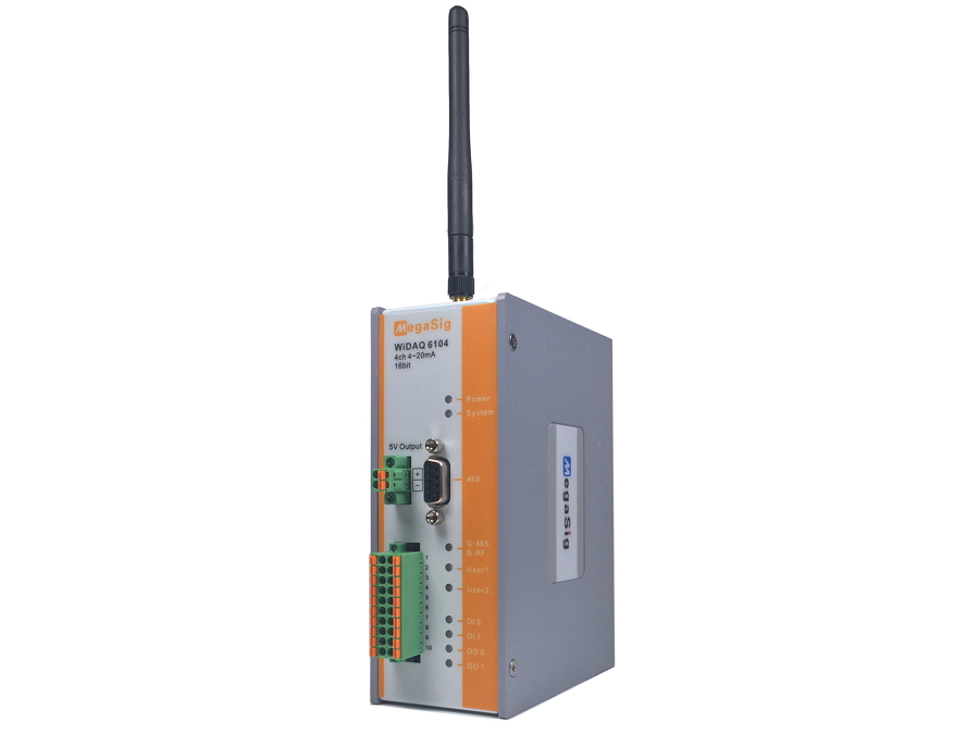 4ch, 4~20mA电流采集, 16bit, 2.4G/490M