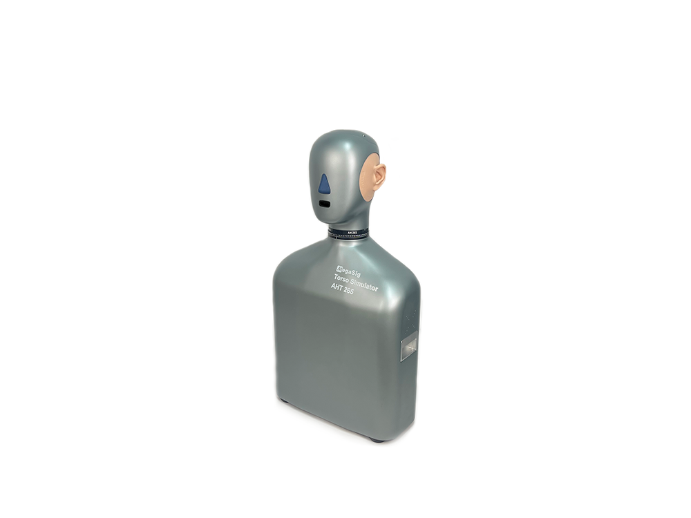 Desktop level simulated human head with torso Desktop level simulated human head with torso